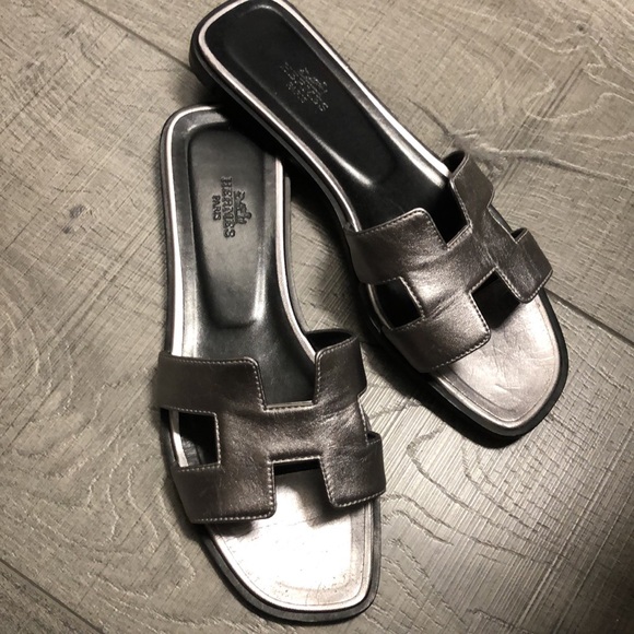 Hermes silver sandals 💙 - Picture 7 of 8